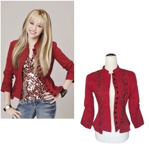 ASO Hannah Montana red embroidered blazer season 1, episode 6